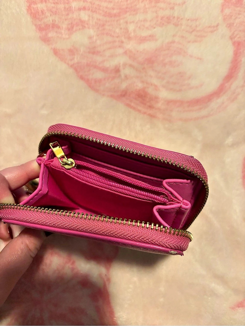 Pink Zip-Around Wallet - Picture 4 of 4